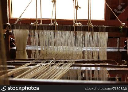 Ancient weaving machine