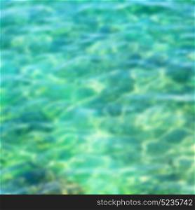 and reflex blurred of the arabic sea ocean in oman the color