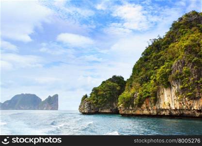 Andaman sea and Phi-Phi islands in Thailand