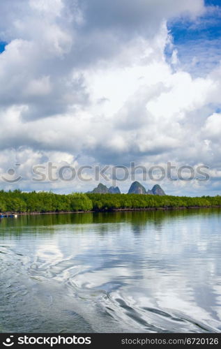 Andaman Sea Shore in Thailand at sunny day