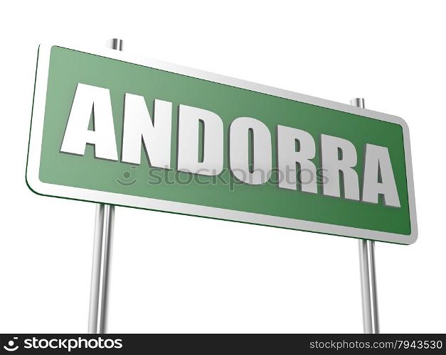 Andorra concept image with hi-res rendered artwork that could be used for any graphic design.. Andorra