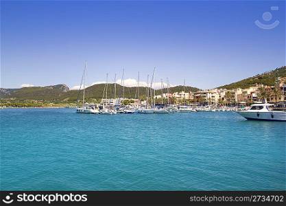 Andratx port marina in Mallorca balearic islands