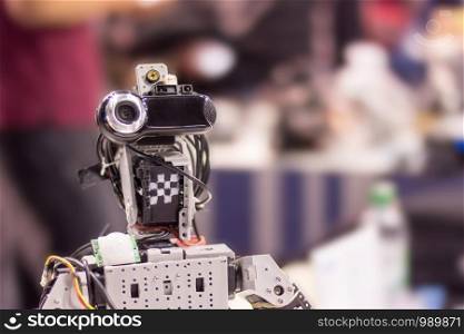 Android with build in webcam, self build autonomous robot