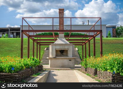 Anenii, Moldova ? 06.28.2019. Castle Mimi Winery Factory and Resort in Moldova, on a sunny summer day. Mimi Castle Winery in Anenii, Moldova