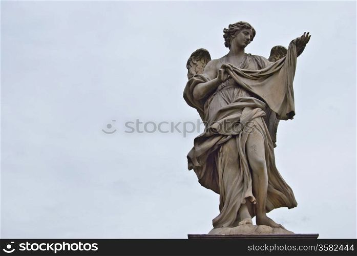 Angel. one of the angels of the Ponte del Angeli in Rome
