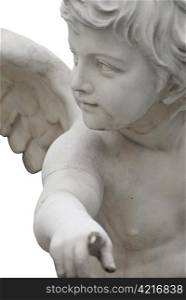 Angel pointing at you. the famous sculptures around the austrian parliament dedicated to the greek goddess pallas athena