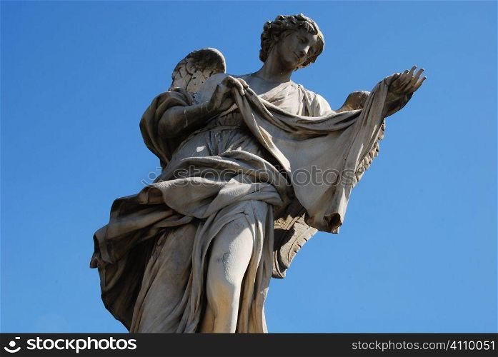 Angel with Sudarium on the Bridge of San Angelo, Vatican City, Rome, Italy