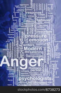 Anger background concept. Background concept wordcloud illustration of anger international