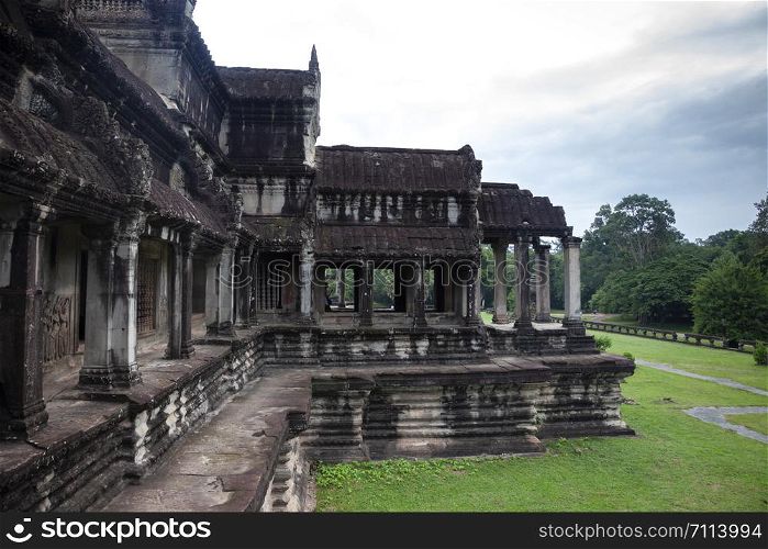 Angkor Wat temple side view