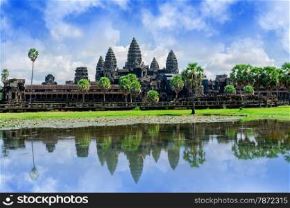 Angkor Wat Temple Siem reap Cambodia. ancient architecture