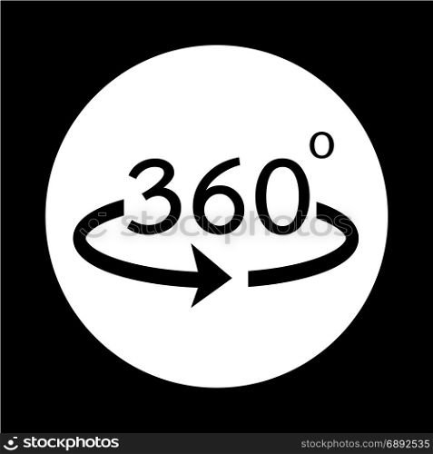 Angle 360 degrees icon