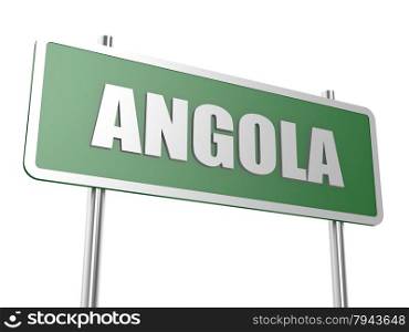 Angola concept image with hi-res rendered artwork that could be used for any graphic design.. Angola