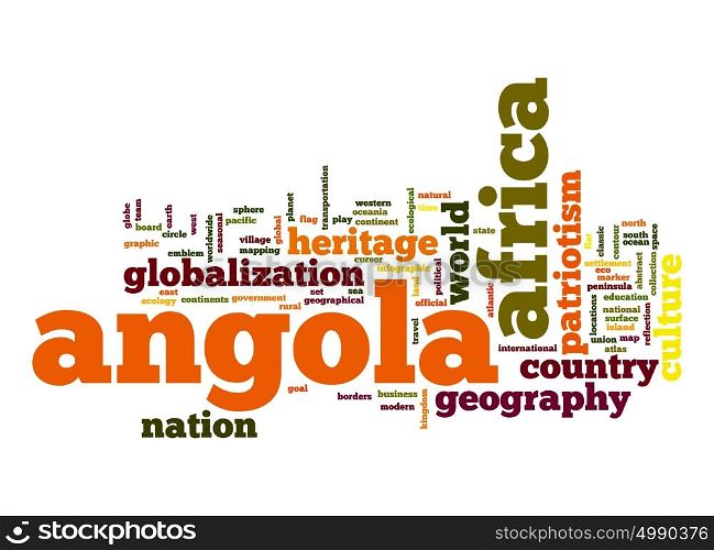 Angola word cloud