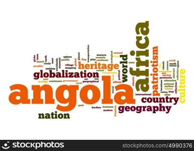 Angola word cloud