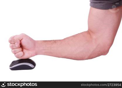 Angry Fist Hitting Mouse
