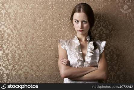 Angry looking woman