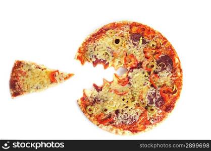 angry pizza whant to eat one slice
