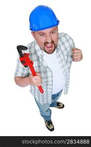 Angry plumber