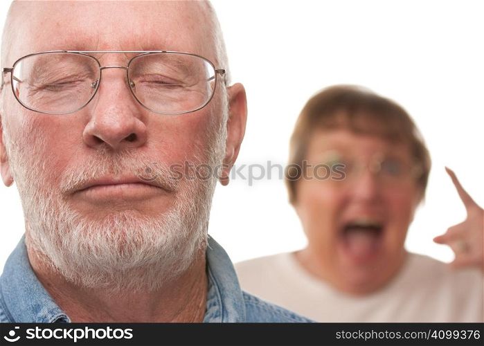 Angry Senior Couple in a Terrible Argument