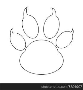 animal paw print icon
