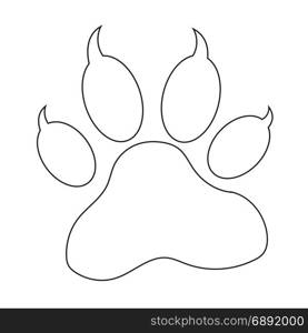 animal paw print icon