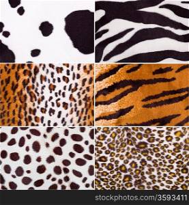 Animal skin fabric textures