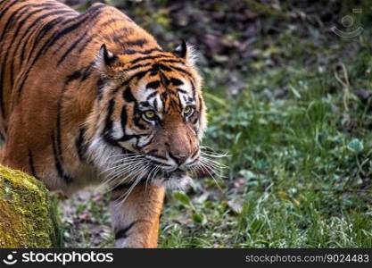animal tiger mammal species fauna
