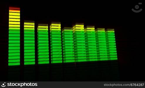 animation of music graphic equalisers HD 1080i