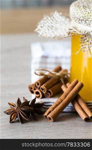 anise and cinnamon, on wooden table&#xA;&#xA;