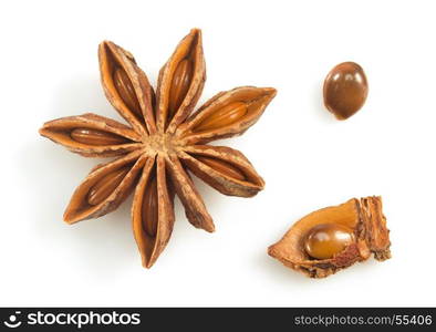 anise star isolated on white background