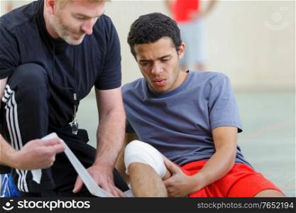 ankle injury of football player sport injuries