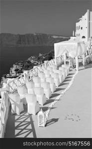 anniversary and marriage cerimony in the sea of santorini greece island europe