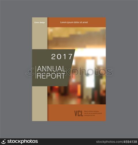 Annual report brochure flyer template A4 vector design, book cover layout design. Abstract color presentation templates.