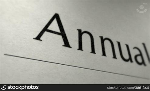 Annual report business paper