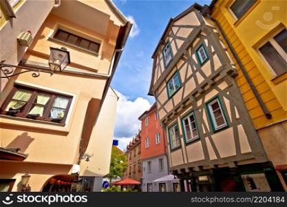 Ansbach. Old town of Ansbach picturesque street view, Bavaria region of Germany