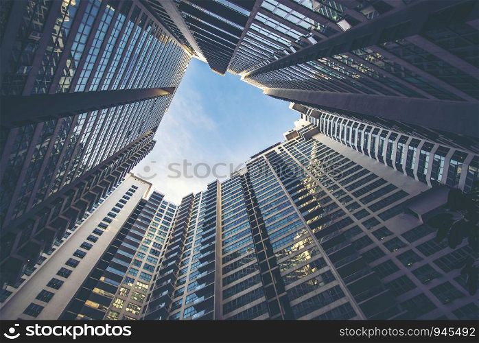 Ant view for building in Singapore