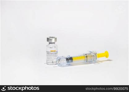 Antalya, TURKEY - January 16, 2020. The Covid-19 original coronavirus vaccine produced by SINOVAC