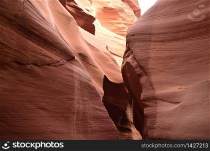 Antelope canyon&rsquo;s lovely red rock walls in Arizona.