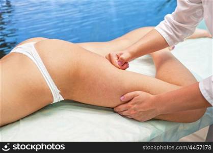 anticellulite massage for woman. anticellulite massage for woman closeup