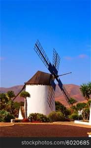 Antigua Windmill in Fuerteventura at Canary Islands of Spain