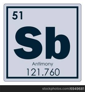 Antimony chemical element periodic table science symbol