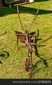 antique agriculture machine plough