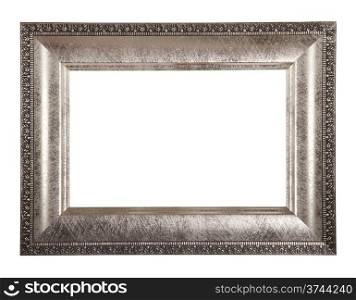 antique classical frame isolated on white background, with path