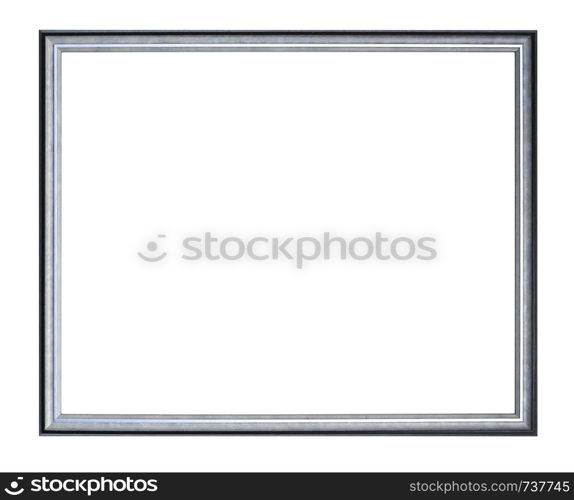 antique golden frame isolated on white background with copy Space