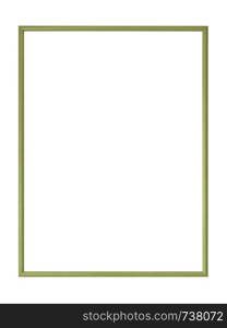 antique golden frame isolated on white background with copy Space