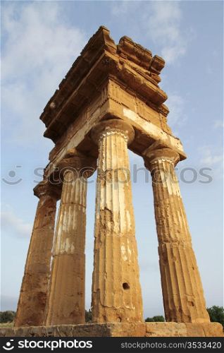 antique greek temple in Agrigento, Sicily - Italy. antique greek temple in Agrigento, Sicily