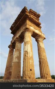 antique greek temple in Agrigento, Sicily - Italy. antique greek temple in Agrigento, Sicily