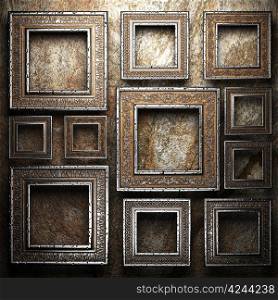 Antique ornament frame made in 3d