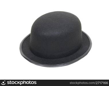 Antique retro style bowler hat used for protection and fashion - path included