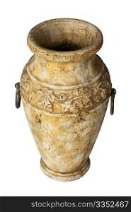 Antique vase isolated on a white background